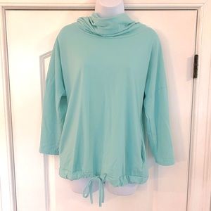 Funnel Neck Drawstring Waist Hoodie (M)